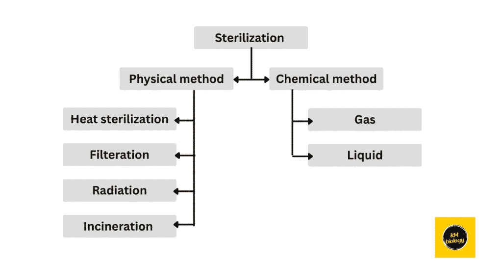 Sterilization method for microbes, physical and chemical method 1 types of sterilization method